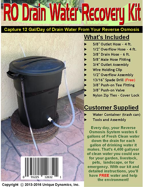 Package label for RO recovery